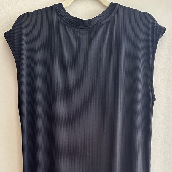 Sfera Collection Black and White Ribbed Twist Front Maxi Dress, European XL - Picture 13 of 15